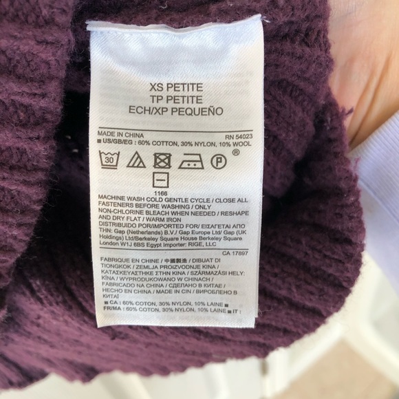 ❣️ 2 for $15 ❣️Banana Republic chunky cotton blend cardigan, petite extra small - Picture 4 of 4